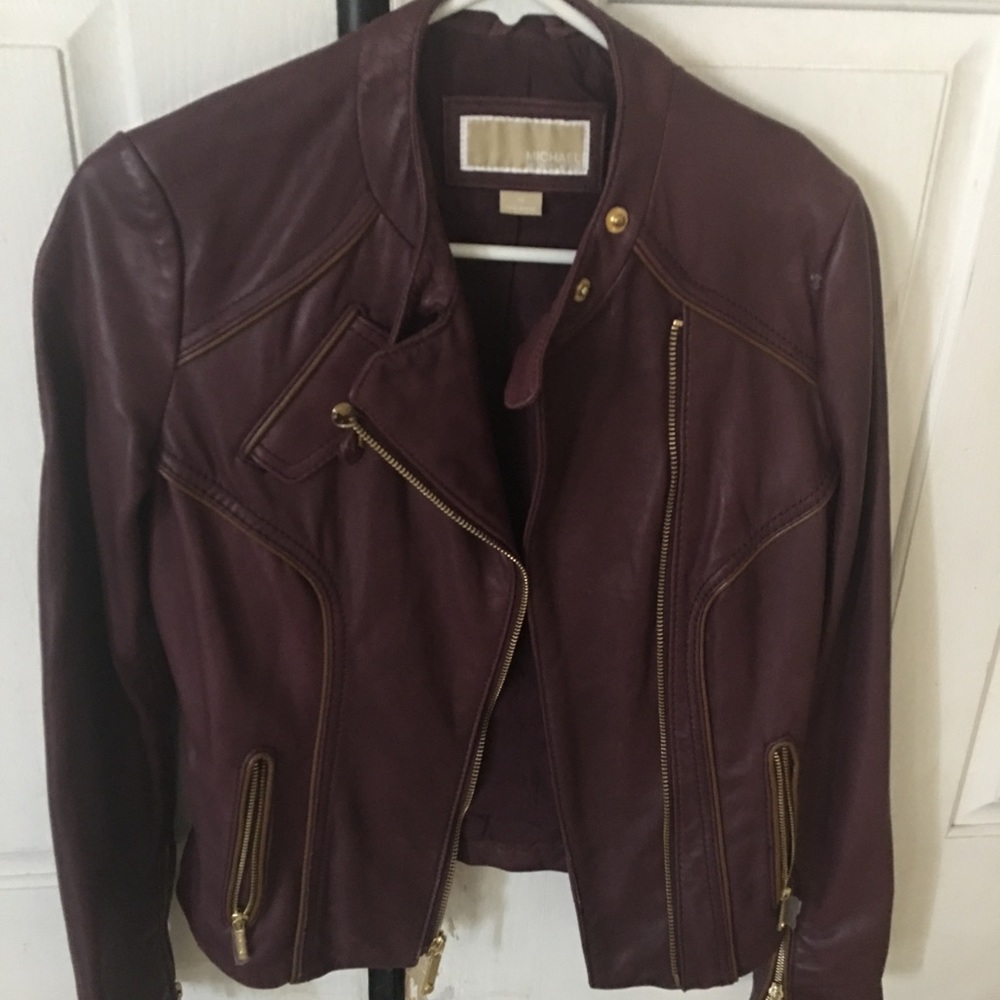 Michael Kors Leather Jacket. Only wore once.
